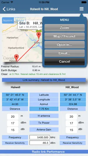 RF Haversine Lite - Radio Link screenshot 4