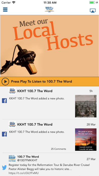 How to cancel & delete 100.7 FM The Word from iphone & ipad 1