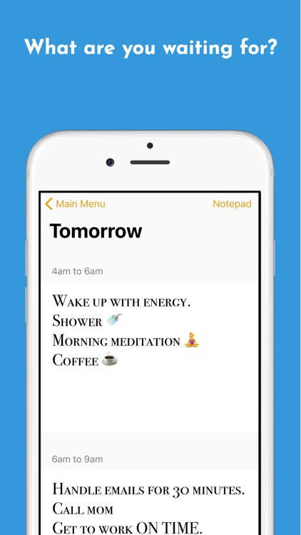 The Tomorrow Planner screenshot-4