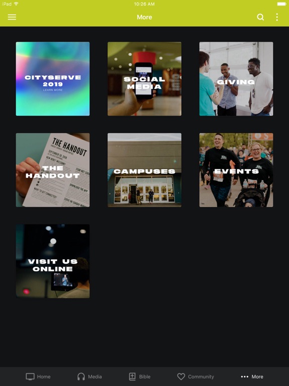 Engedi Church iPad screenshot 3 - Lifestyle app