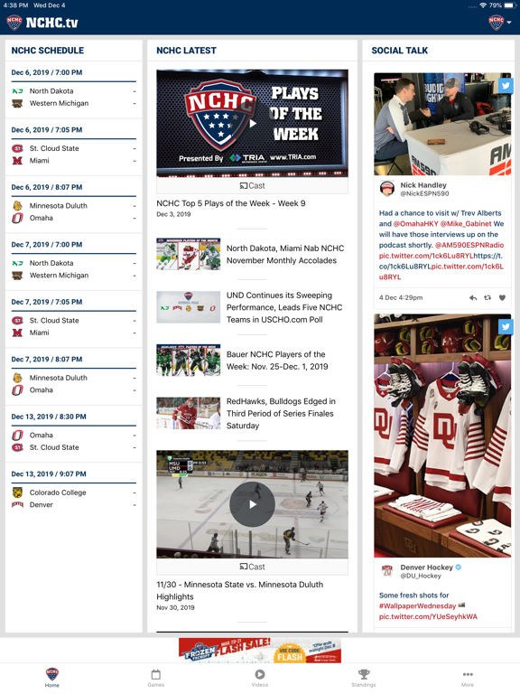 NCHC.tv iPad screenshot