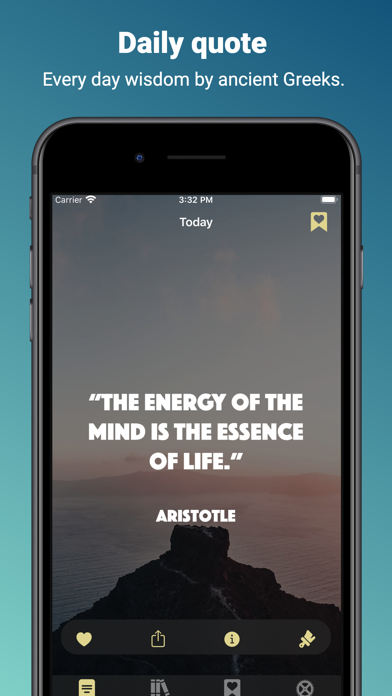 Thallo - ancient Greek quotes Screenshot