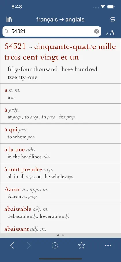 Screenshot 3 di 4 di Ultralingua French-English