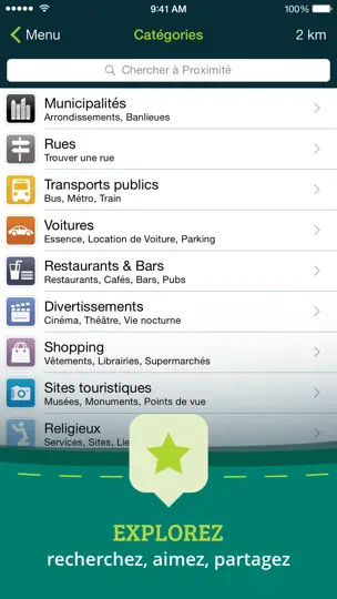 Capture d'écran de Pocket Earth sur iPhone 4