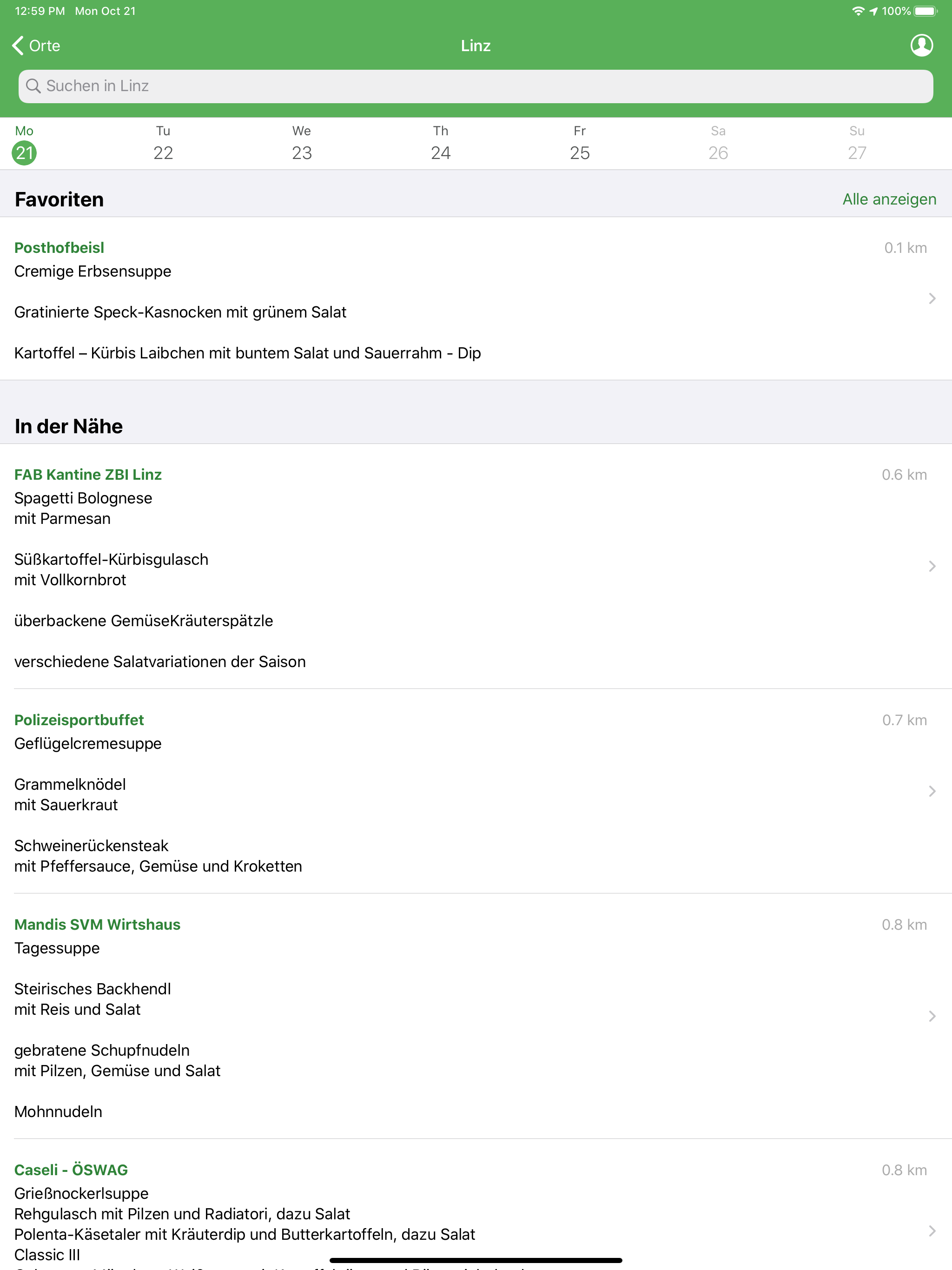 mittag.at - Mittagsmenüs screenshot 5
