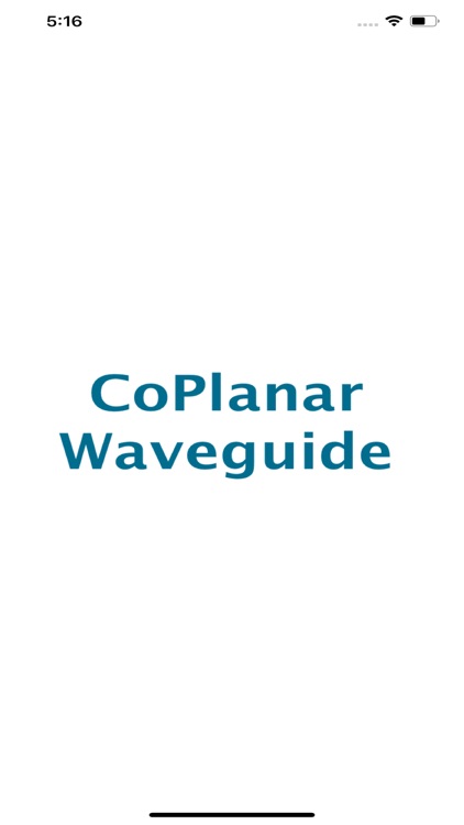 Waveguide CoPlanar