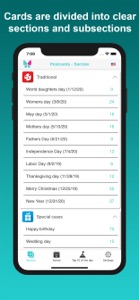 Birthdays greeting cards screenshot #3 for iPhone