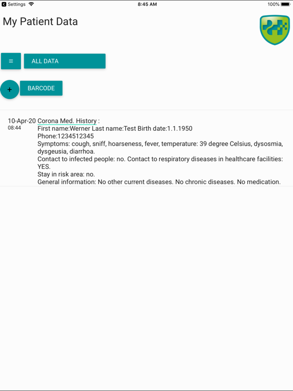 Screenshot #6 pour My Patient Data