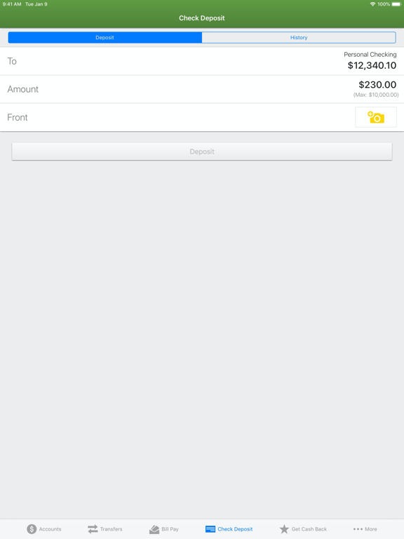 The Juniata Valley Bank iPad screenshot 7 - Finance app