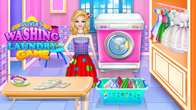 Olivias washing laundry game Screenshot