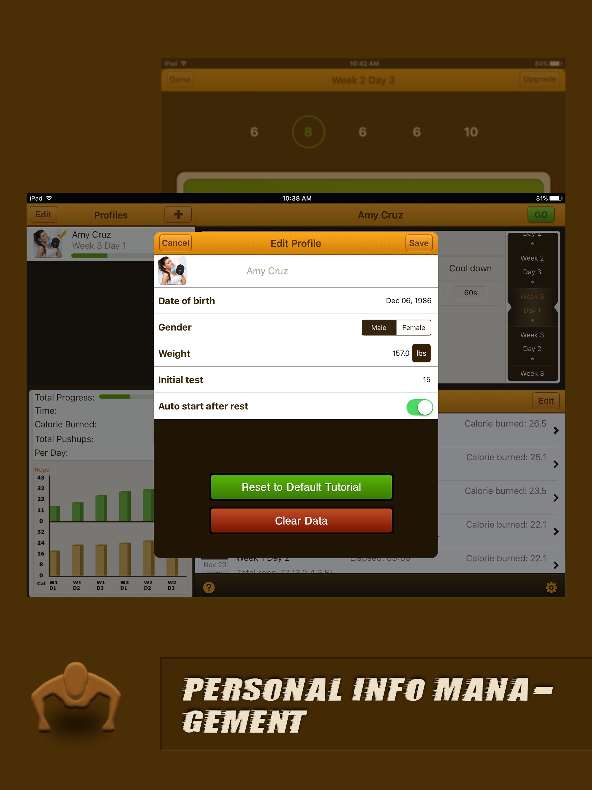 Pushups Coach for iPad screenshot 7