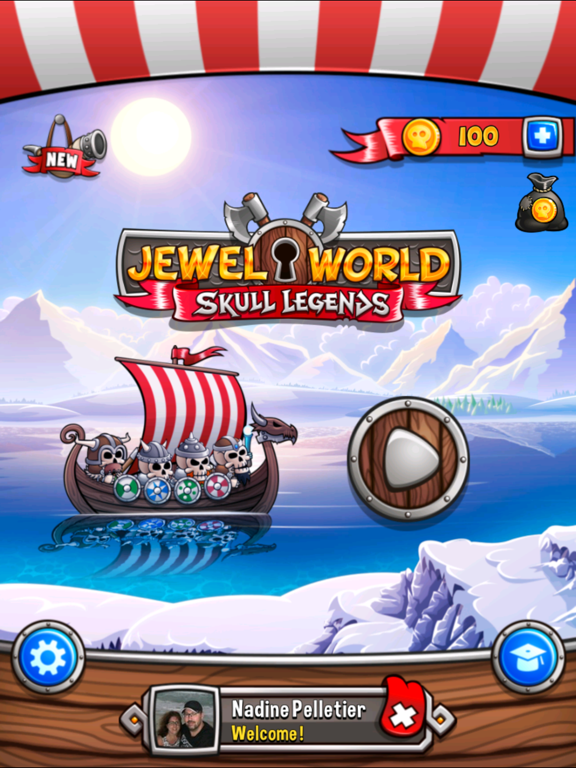 Jewel World : Skull Legends iPad screenshot