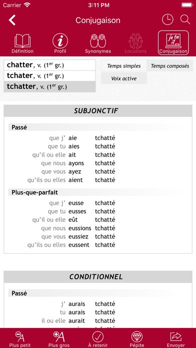 Dictionnaire Le Robert Mobile : 4 en 1 Screenshot 7