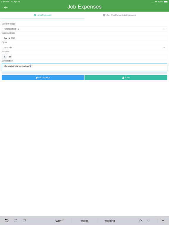Timesheet Mobile™ iPad screenshot 10 - Business app