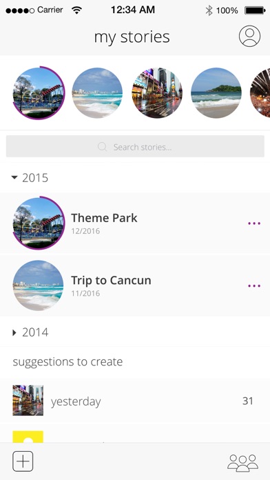 Screenshot #1 pour Story Cloud App