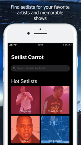 Setlist Carrot - Setlist.fm screenshot