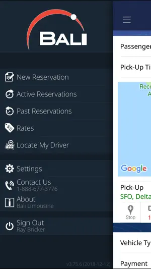 Bali Limousines, Inc. screenshot 1