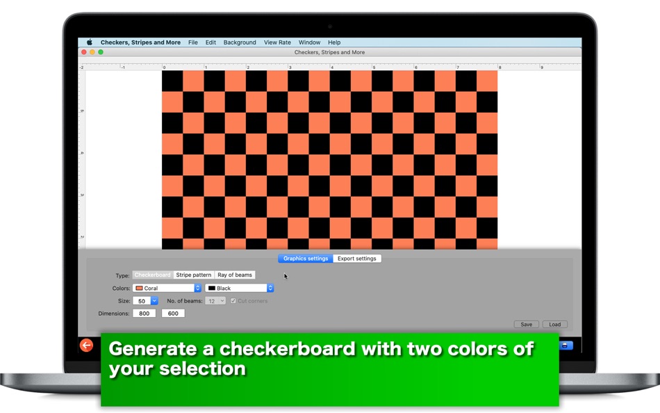 #1. Checkers, Stripes and More (macOS) Podle: Tomoyuki Okawa