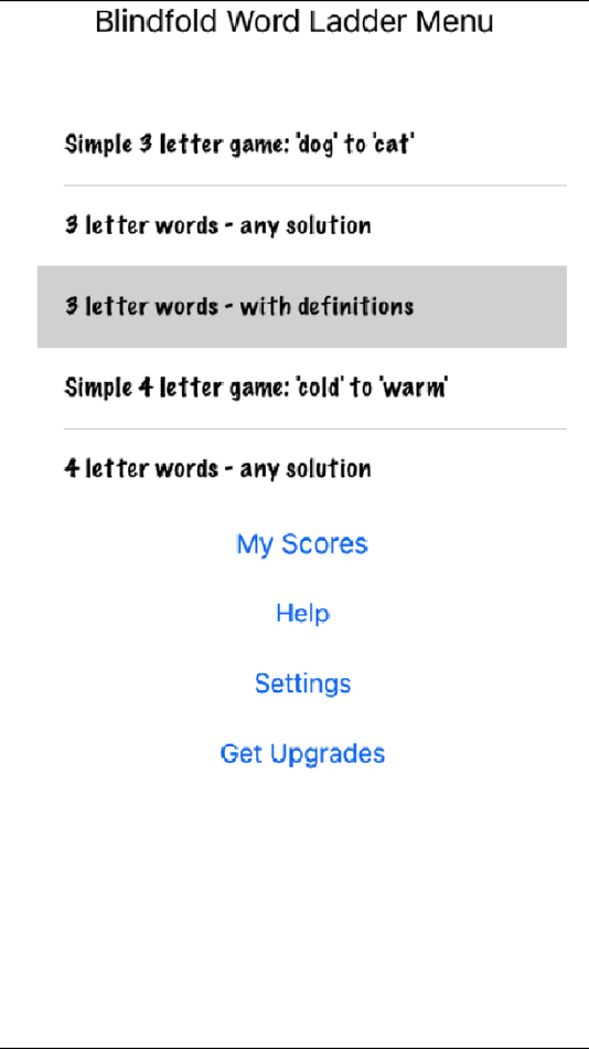 #2. Blindfold Word Games (iOS) 由: marty schultz