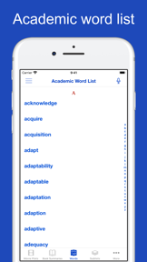 Academic Word List In Use screenshot