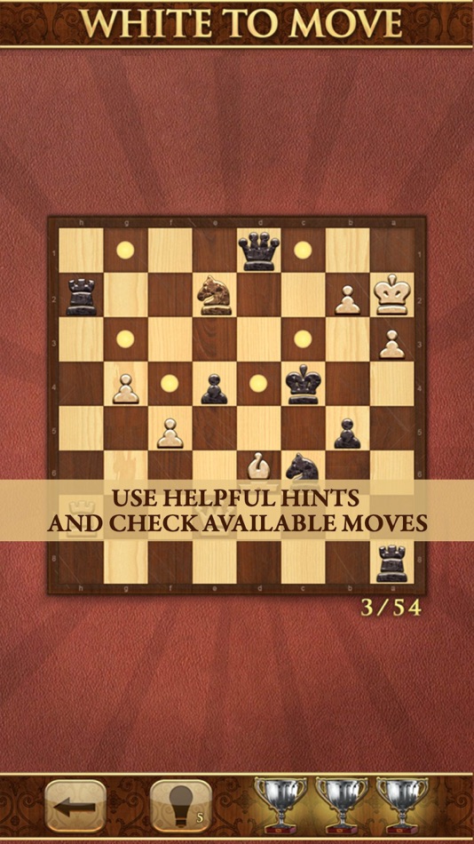#4. Mate in One Move. Chess Puzzle (iOS) Podle: Absolutist Ltd
