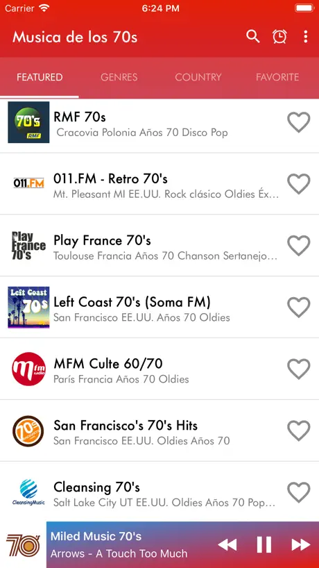 Musica de los 70s Radio