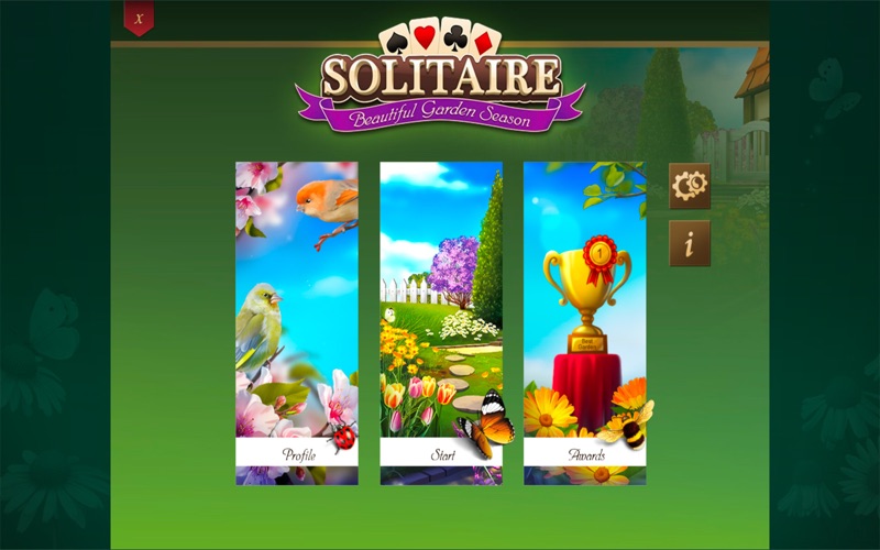 solitaire: beautiful garden iphone screenshot 2