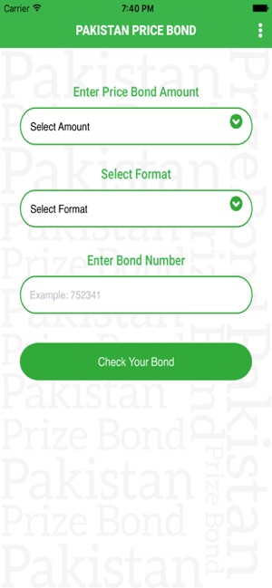 Pakistan Price Bond