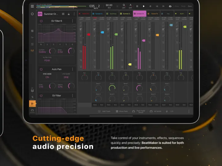 Скриншот BeatMaker 3 на iPhone 3
