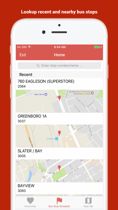 Ottawa Transit Screenshot