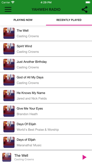 YAHWEH RADIO iPhone screenshot 2 - Music app