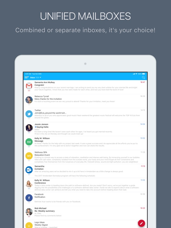 Correo Empresas Telmex iPad screenshot