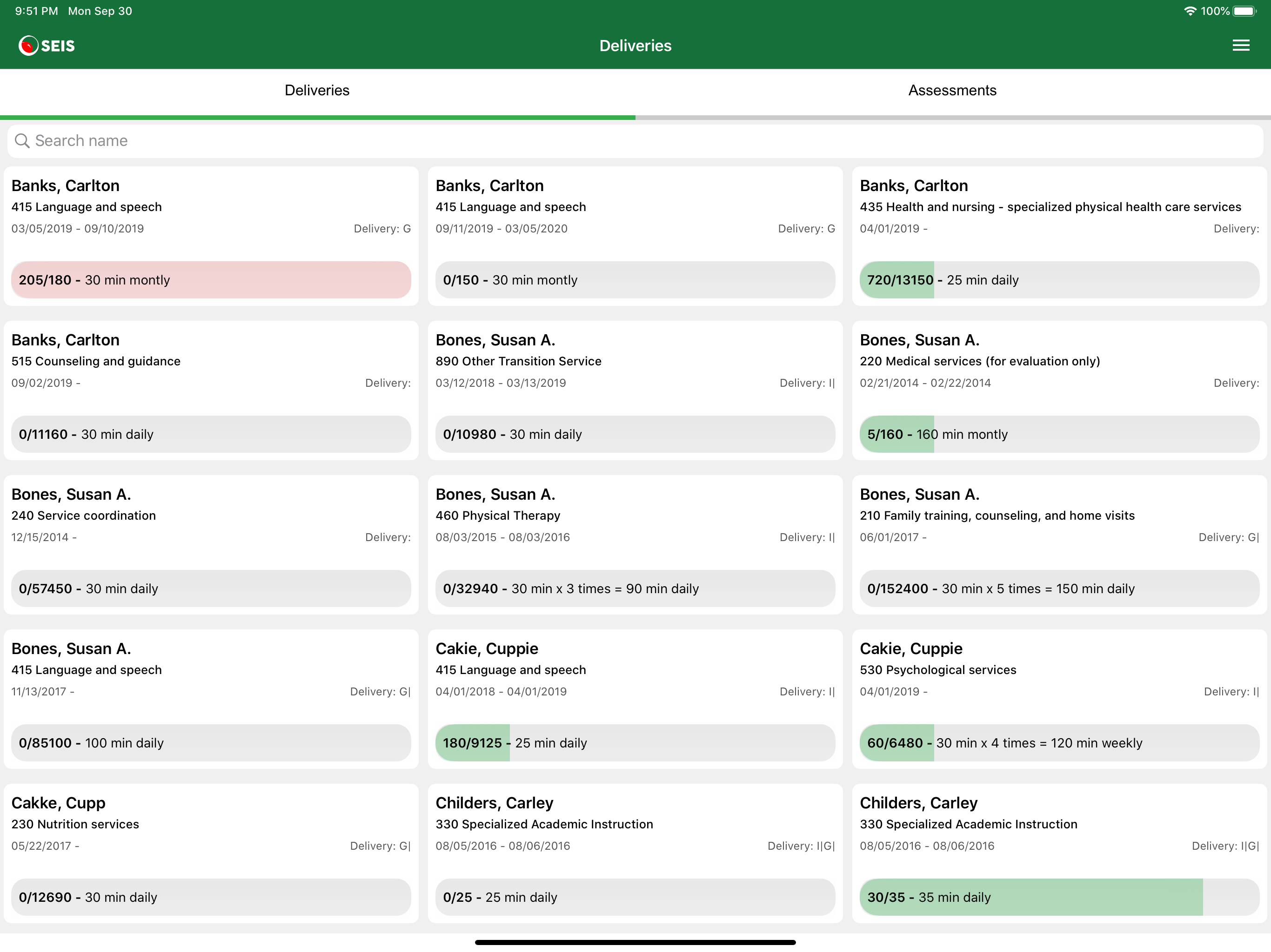SEIS Tracker