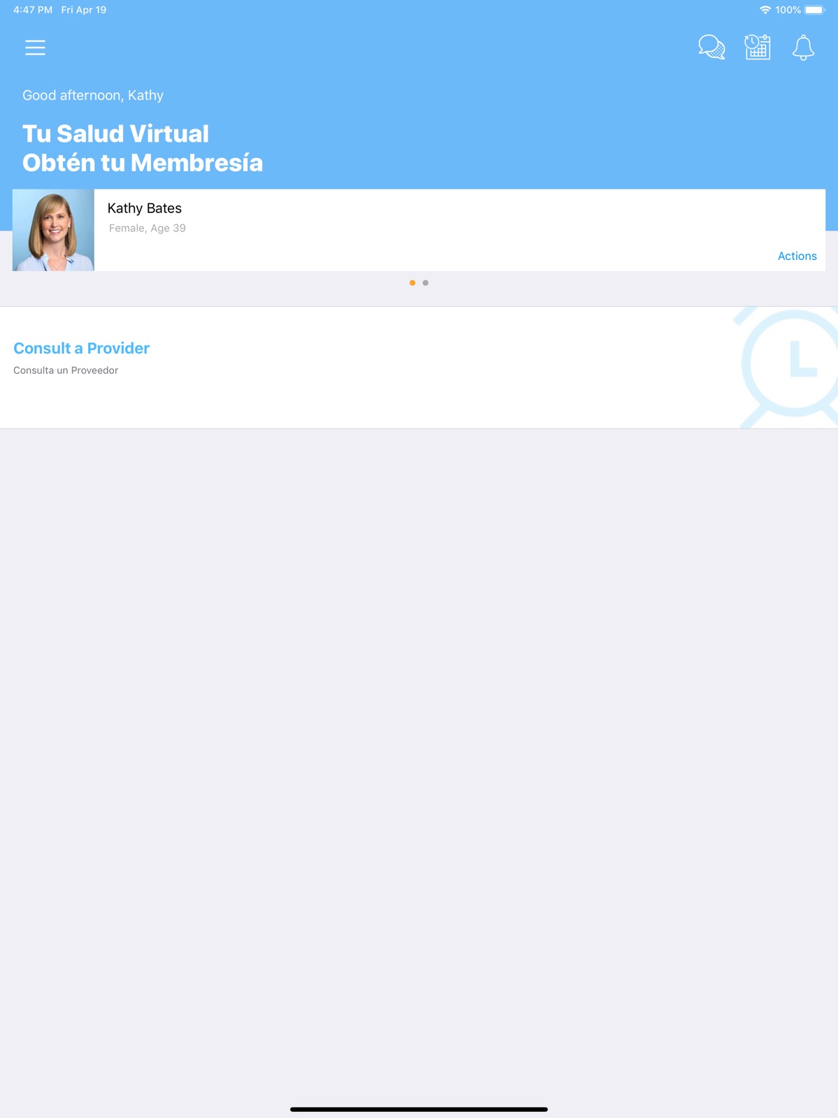 TuSaludVirtual ipad screenshot 3
