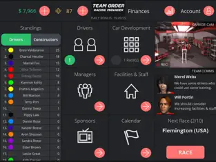 Captura de Pantalla 5 Team Order: Racing Manager iphone
