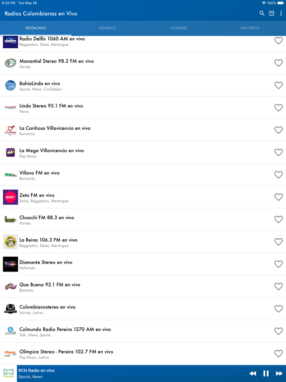 Screenshot #4 pour Radios Colombianas en Vivo