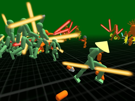 Stickman Neon Battle Simulator iPad screenshot 5 - Games app