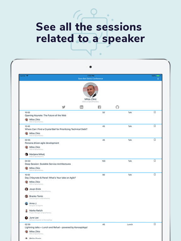 Sava.Events iPad screenshot 4 - Productivity app