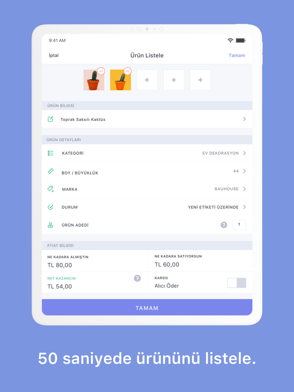 Zebramo - İkinci el pazarı. iPad screenshot 2 - Shopping app