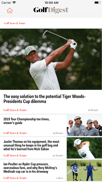 Golf Digest Magazine Screenshot