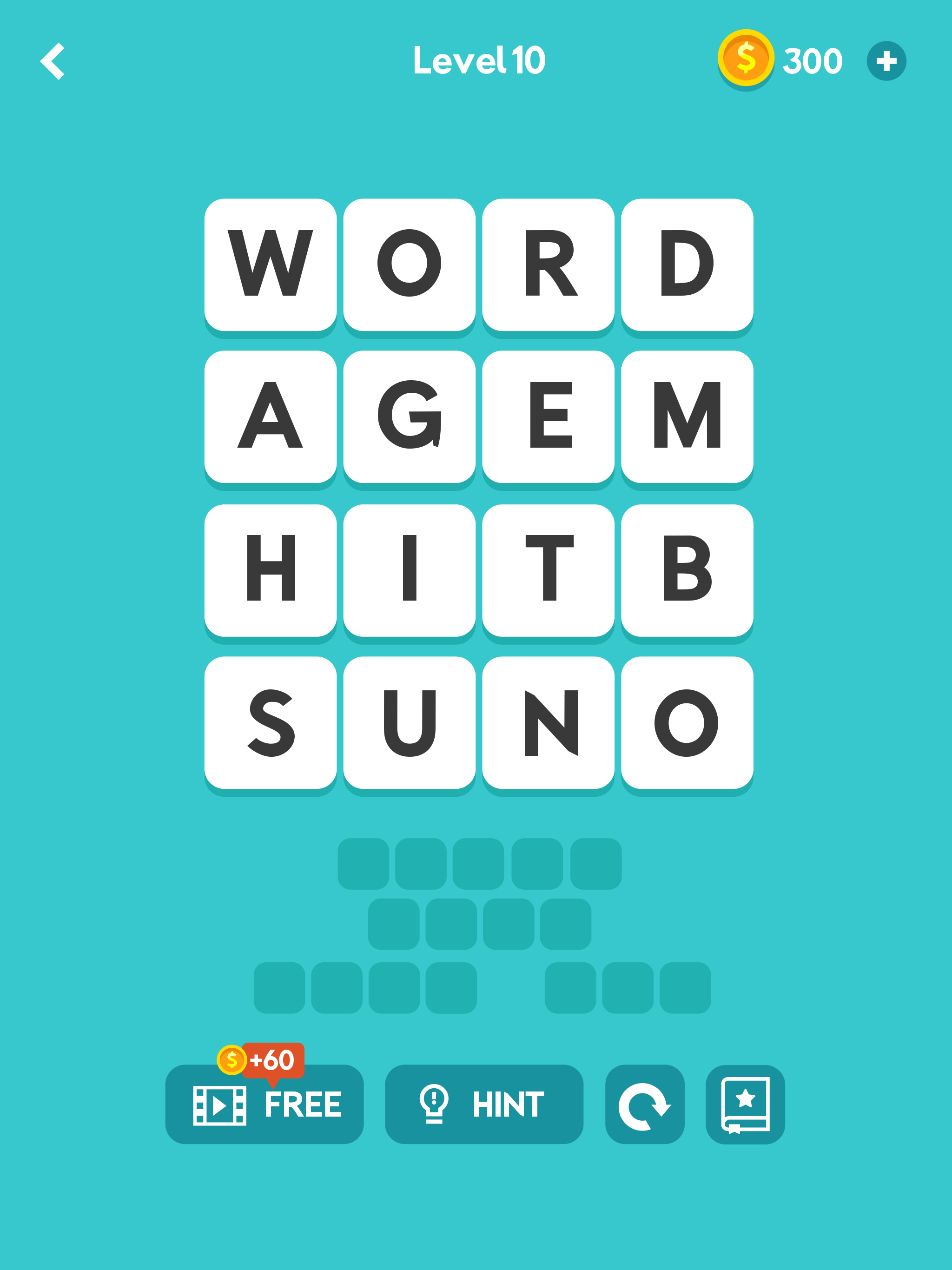 WORD TOWER - Fun word puzzle