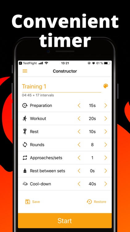 Burn It: Interval Timer Tabata