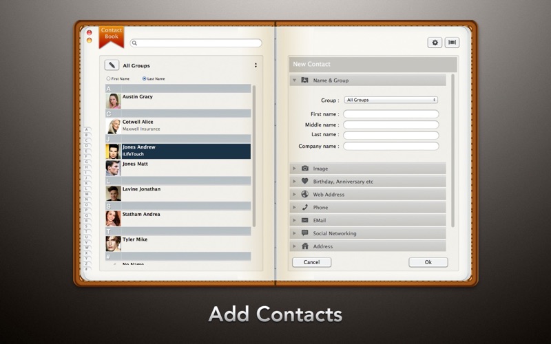 Screenshot #1 pour Contact Book