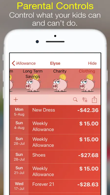 iAllowance (Chores Allowances) screenshot 7 of 8