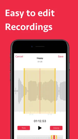 Capture d'écran de Dictaphone - Voice Memos + sur iPhone 4
