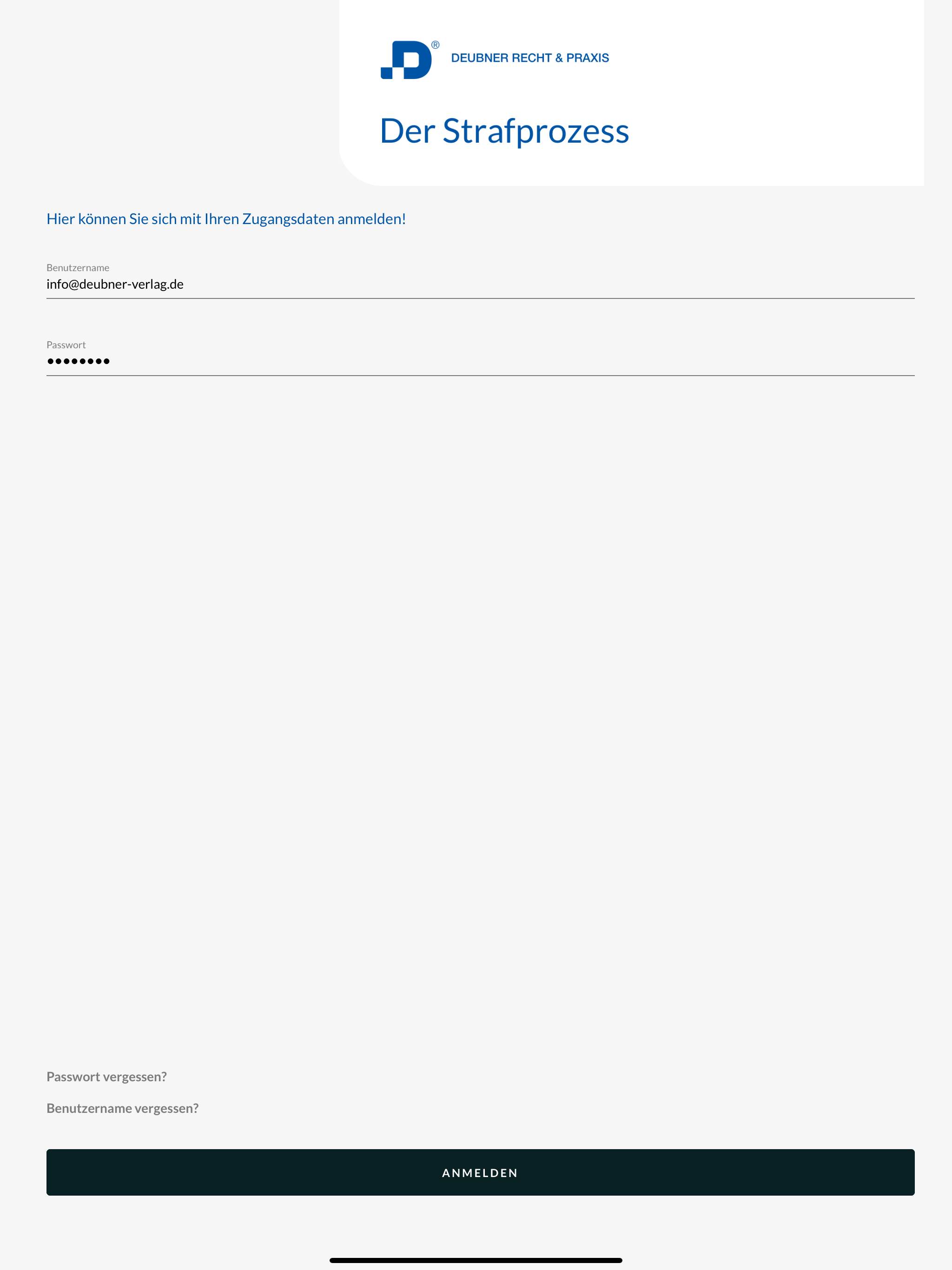 Der Strafprozess