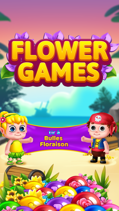 Screenshot #1 pour Flower Games - Bubble Shooter