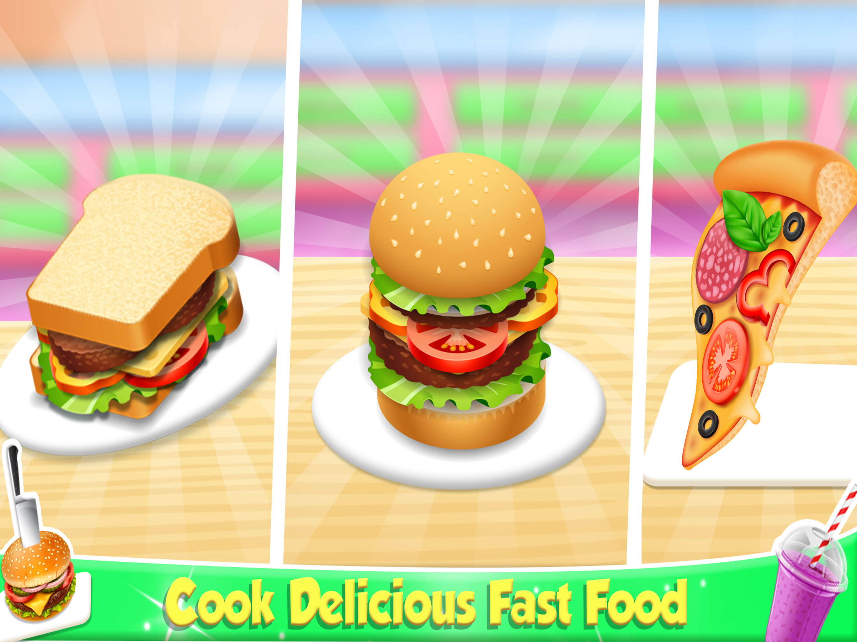 Tasty Fast Food Cooking Game