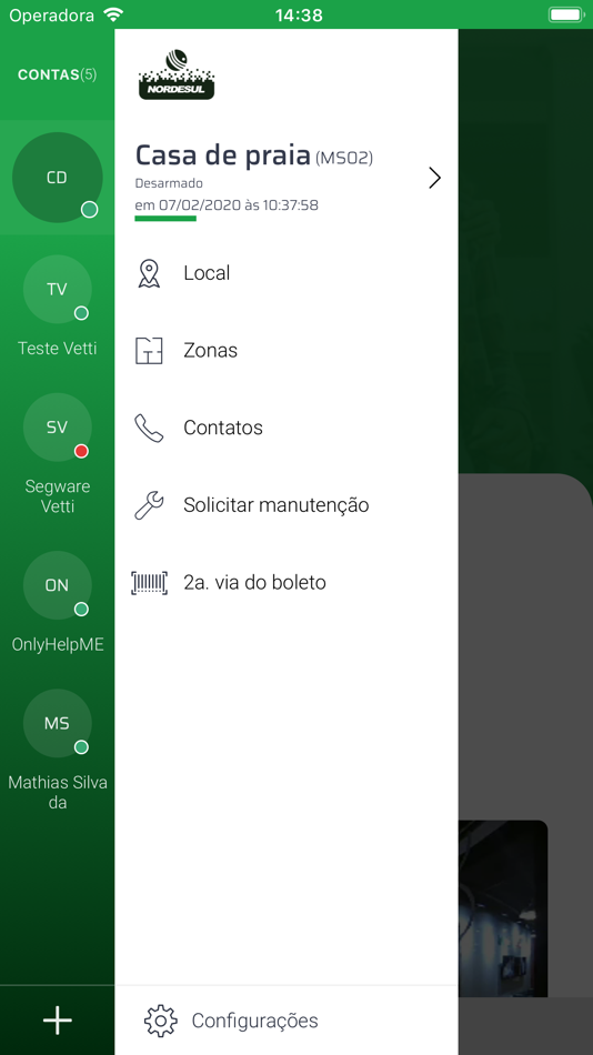 #2. Nordesul Mobile (iOS) 由: Alarmes e Seguranca Eletronica Nordeste ltda