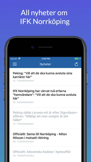 Go Peking: Om IFK Norrköping screenshot 1